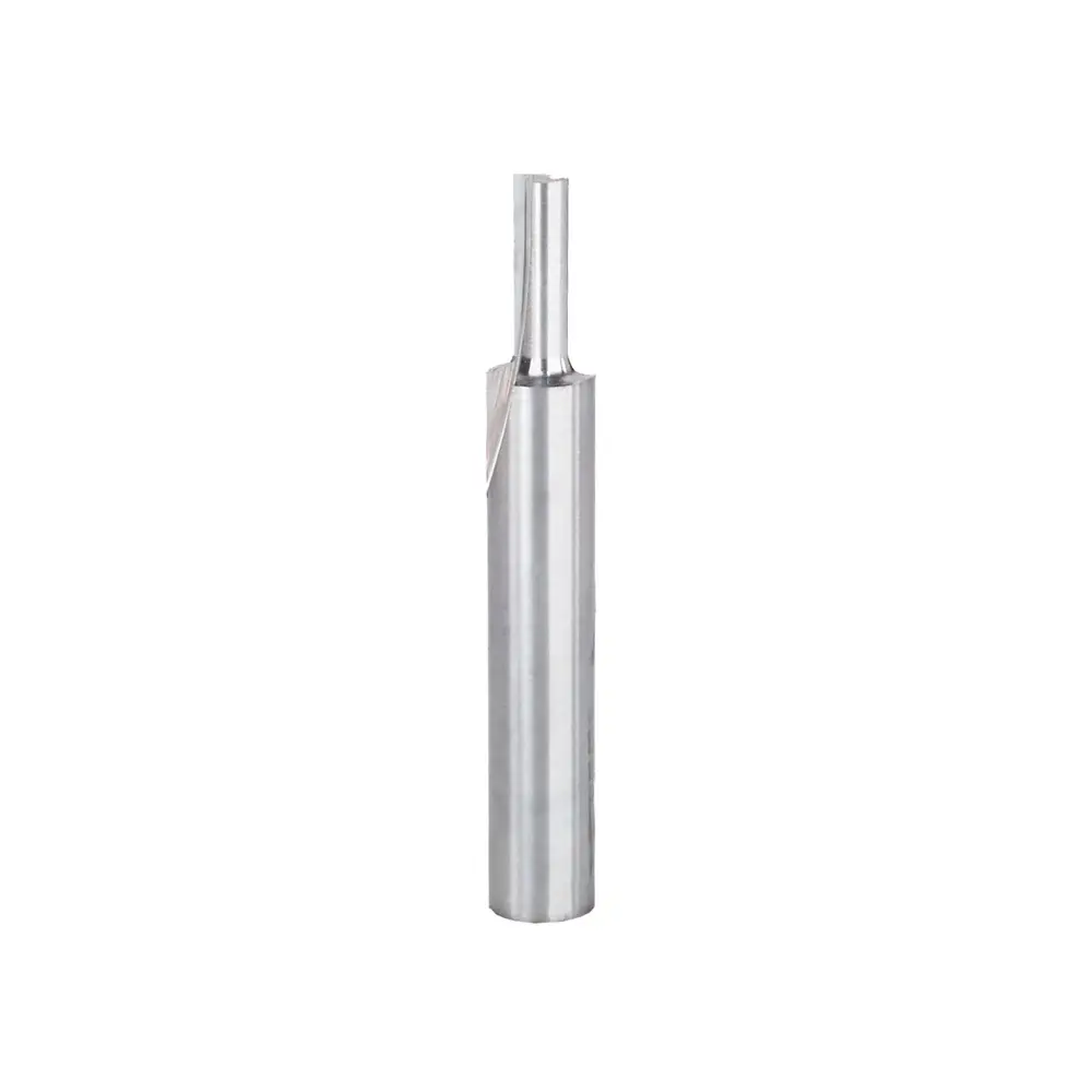 Double Flute Straight Bit 1/8" x 3/8", Shank 1/4"