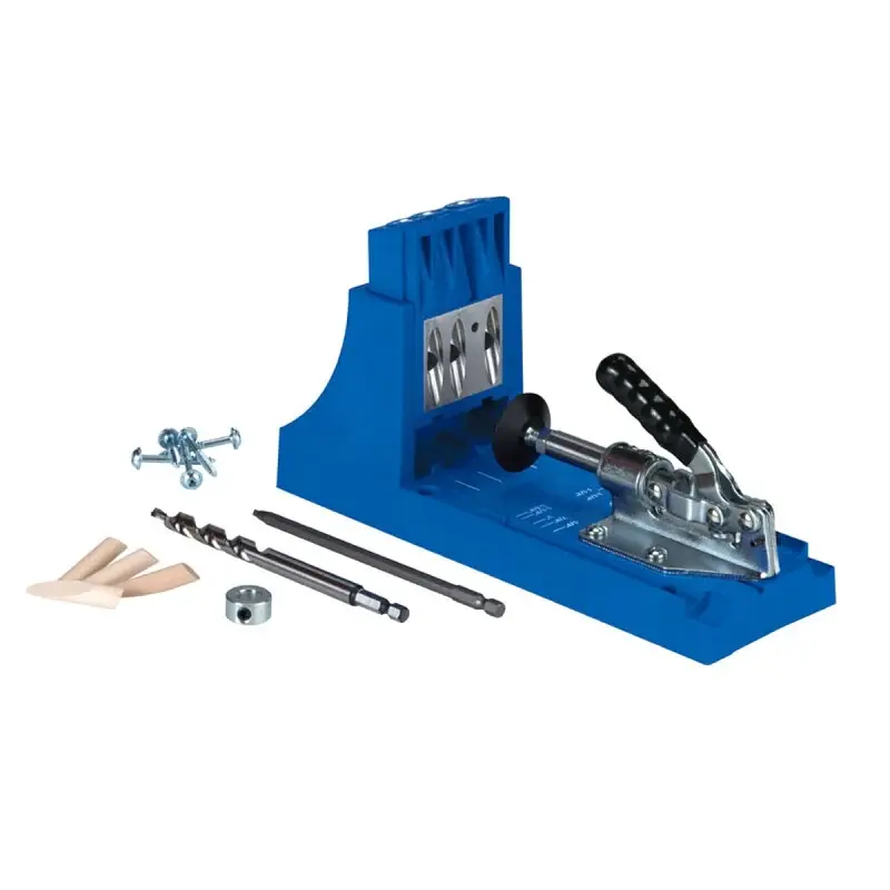 Extended Run Time Kreg K4 Series Pocket Hole Jig, Includes: (1) 6 Square Driver, (1) Starter Kreg Screw Adjust, (1) Pocket...