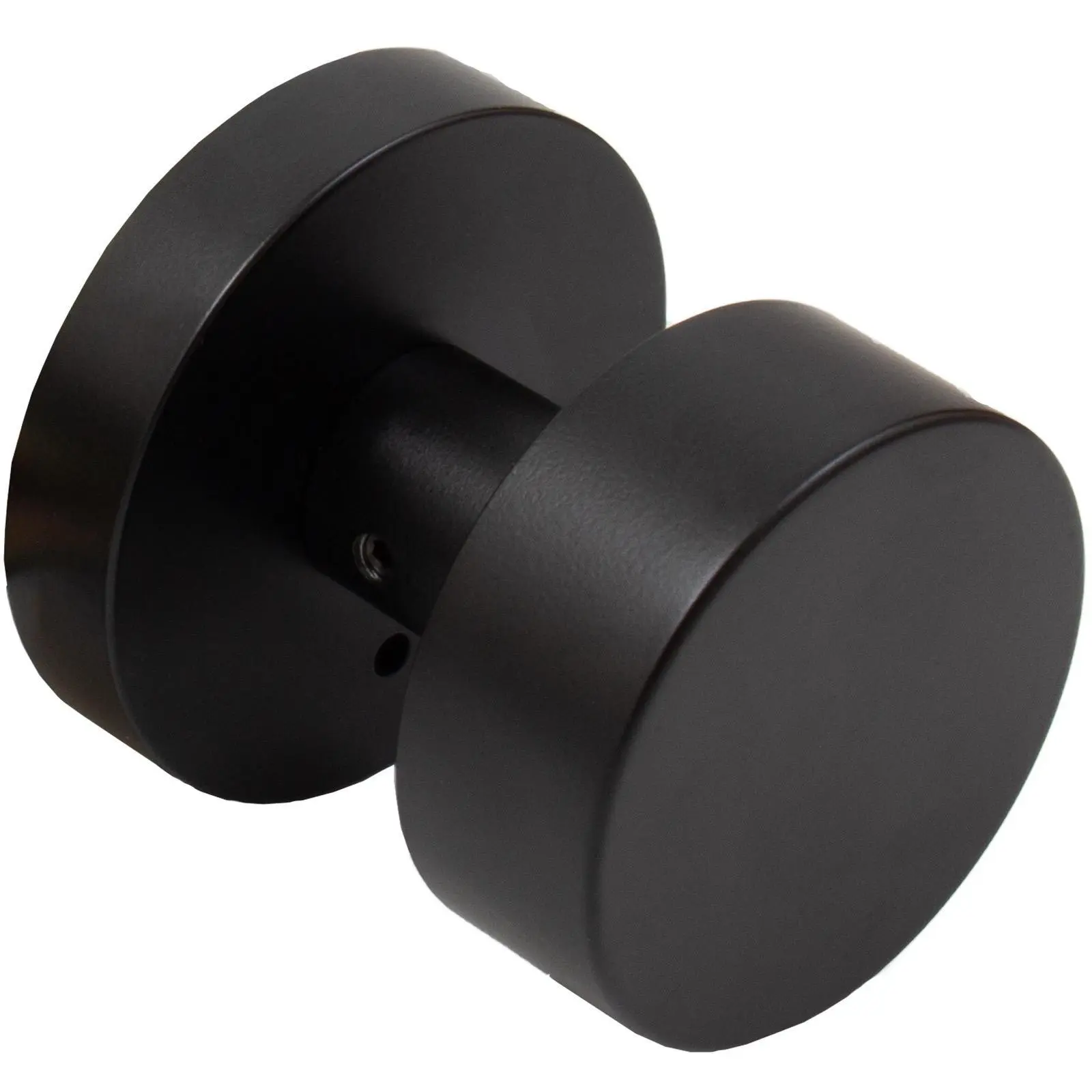 Bonn Door Knob Round Rosette Privacy Latch Matte Black Bedroom or Bathroom