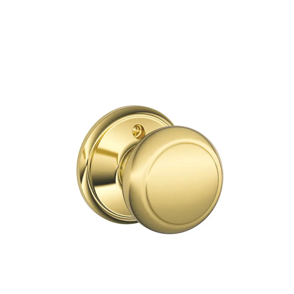 Schlage F40 ELA 605 X 625 Elan Privacy Lever Bright Brass x Bright Chrome - Builders Hardware Supplies at Low Price