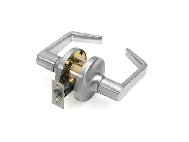 Tell CL100016 Cylindrical Commercial Grade 2 Privacy Lever BR Chrome LC2476-CT