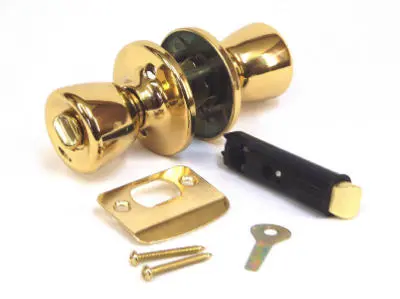 Bright Brass Privacy Lock Durable Secure Door Lock Home and Office United States Hardware