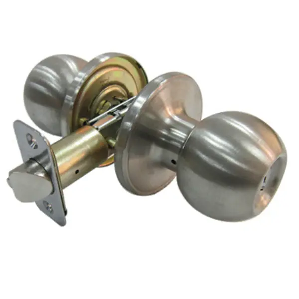 Taiwan Fu Hsing T3610B Ball Knob Style Privacy Lockset Bed Bath Stainless Steel