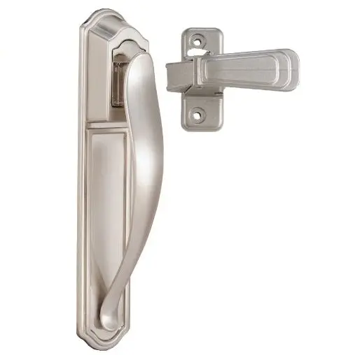 Ideal Security SKDXSS DX Pull Handle Set Back Plate Satin Silver