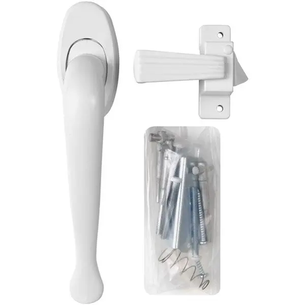 Wright Products VIL333WH Villa Pull Handle Latch White Finish Stylish