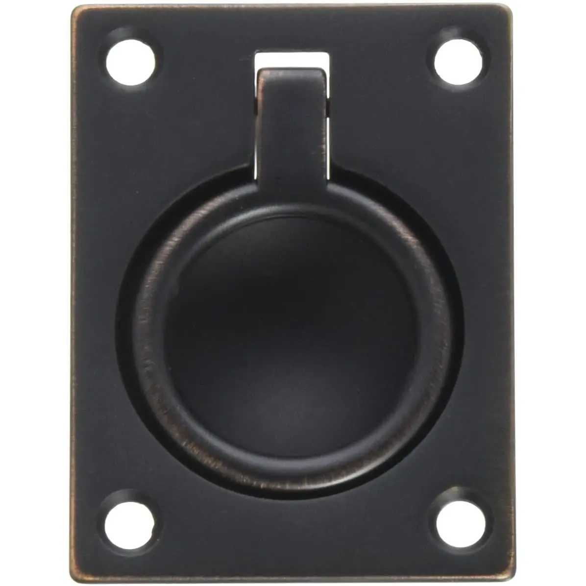 0394.112 1-7/8 x 2-1/2 Flush Ring Pull Venetian Bronze Cabinet Hardware
