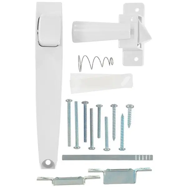 Wright Products V333WH White Finish Tie-Down Push Button Latch Aesthetic Appeal