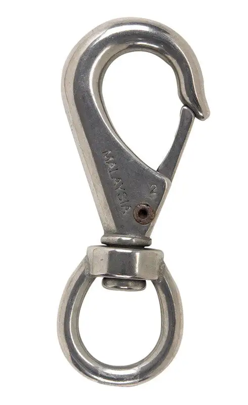 Campbell Chain 7/16 Inch Dia. x 3-11/16 Inch L Polished Stainless Steel Quick Snap 220 lb Pack 10