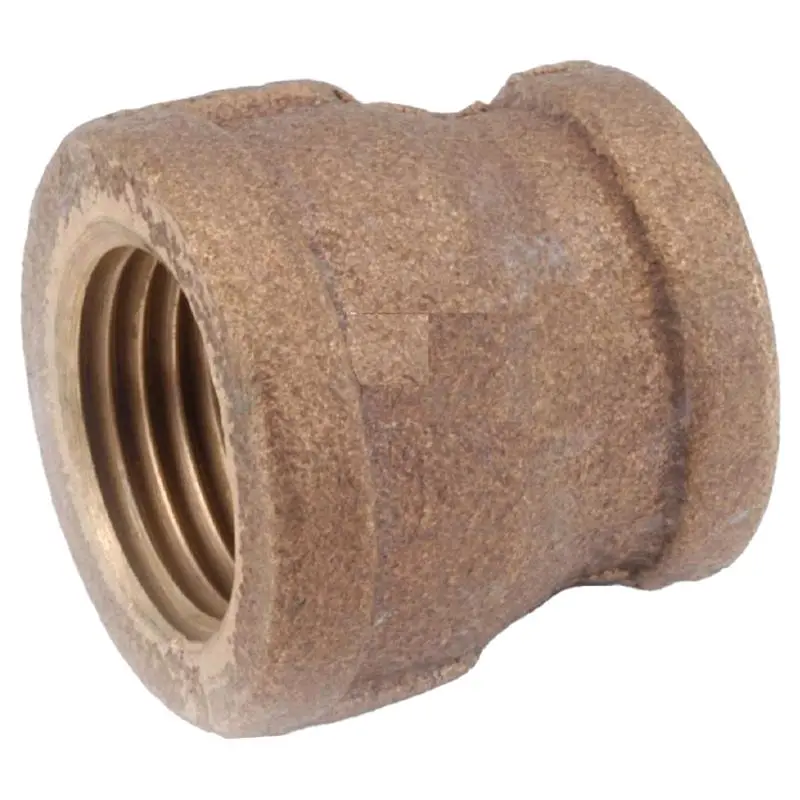 Anderson Metals 3/4 . FIP X 1/2 . D FIP Brass Reducing Coupling Pack 5