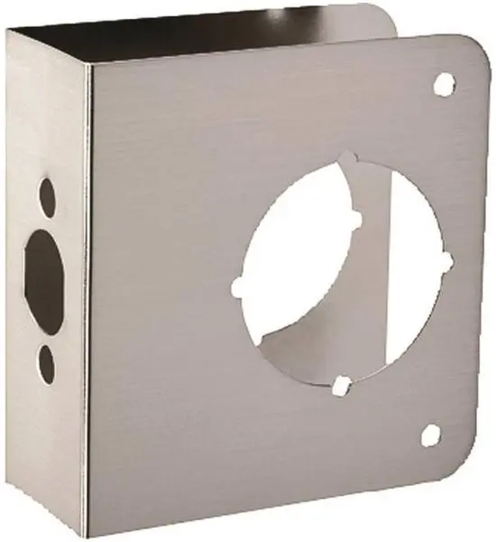 Prosource HSH-044SBN-PS 4 x 4-1/2 Inch Nickel Door Reinforcer