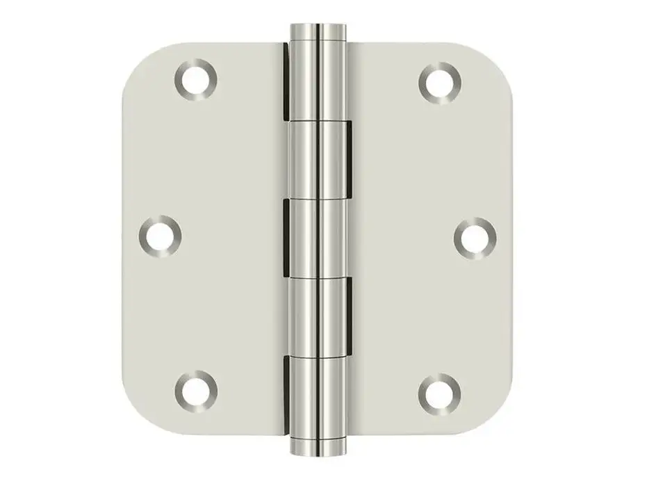 Deltana S35R4BK1B Residential Thickness Radius Hinge Flat Black Cabinet Hardware