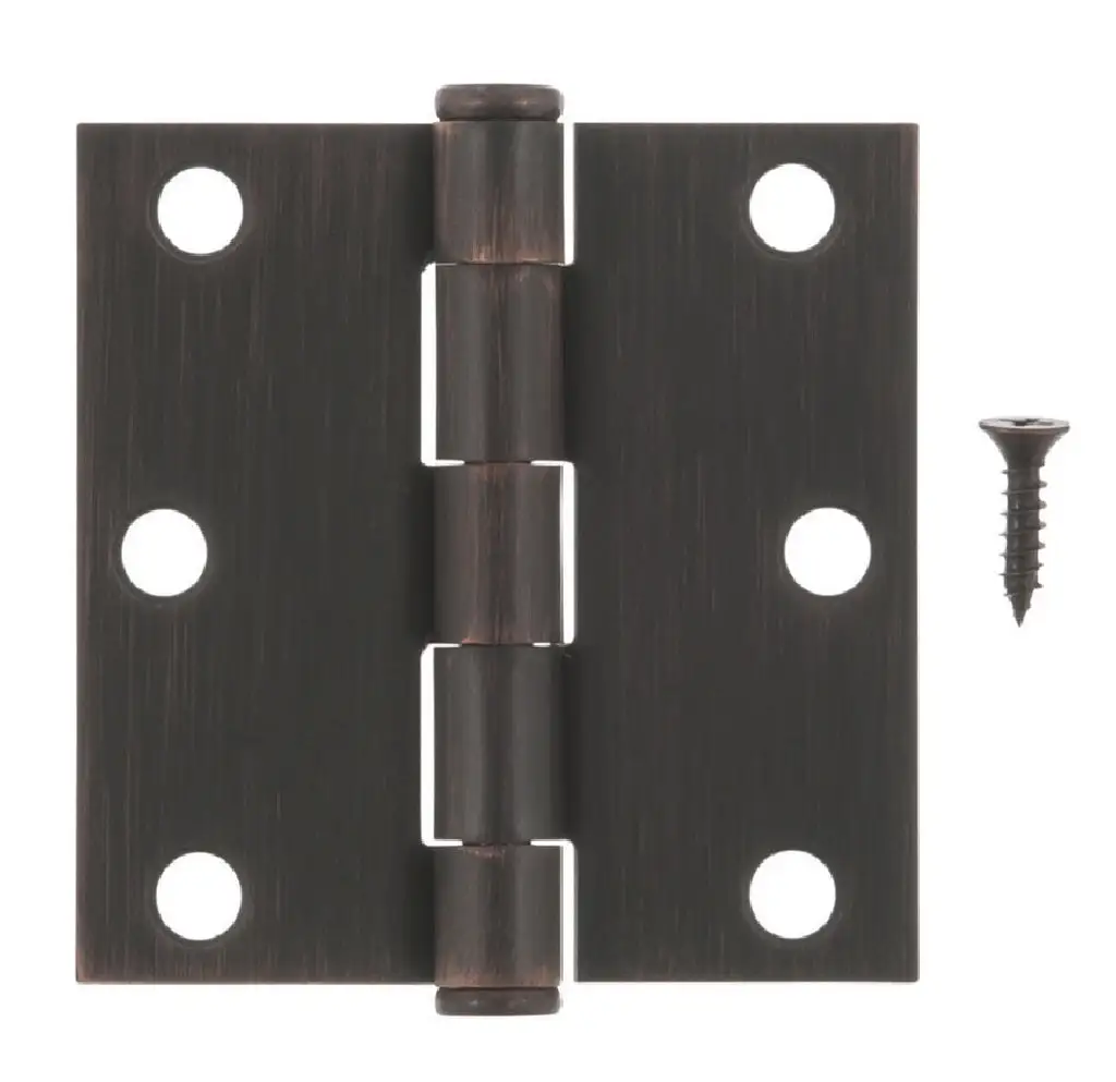 Hampton 01-3550-194 Residential Door Hinge 3.5 Inch Satin Nickel Finish 2 Pack