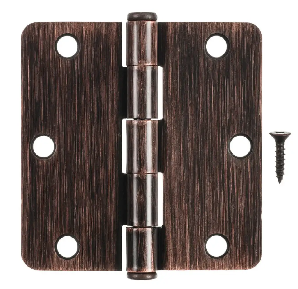 Hampton 01-3550-290 Residential Door Hinge 3.5 Inch Bright Brass Finish 2 Pack