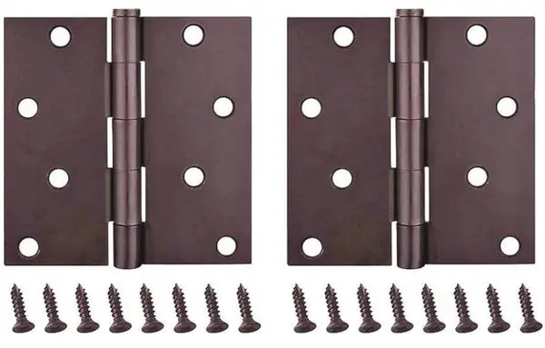 Prosource BH-502ORB-PS Residential Door Hinges Oil Rubbed Bronze 4 x 4 Inches