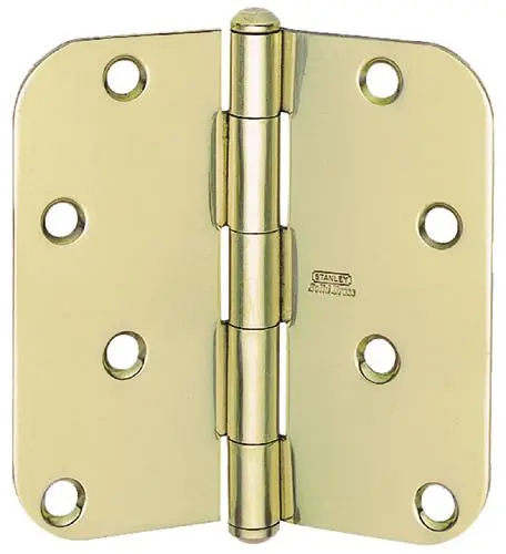 Stanley Residential Door Hinges Bright Brass 3.5 x 3.5 Inch