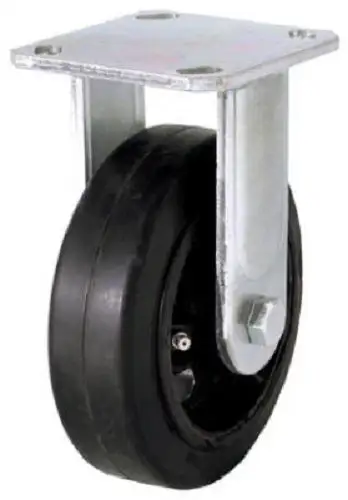 Shepherd Hardware 9494 Mold On Rubber Rigid Plate Caster 6 x 2