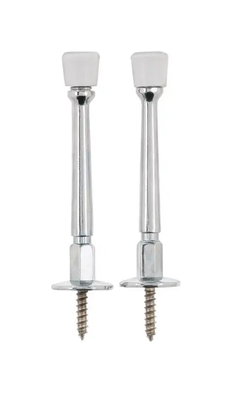 Ace 3 Inch Metal Chrome Silver Rigid Door Stop Holder Mounts to Door and Wall