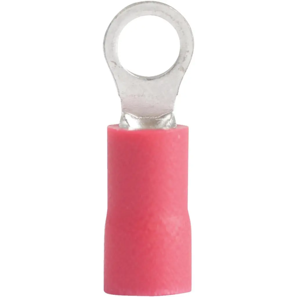Gardner Bender 22-18 AWG Red Vinyl-Insulated Barrel Ring Terminal 22-Pack Secure Connections