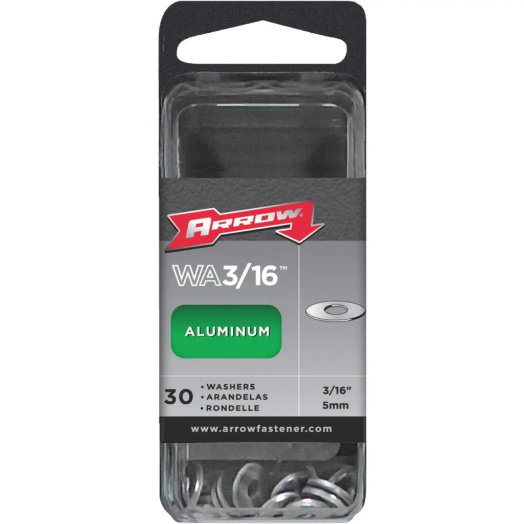 Arrow 3/16 . Aluminum Rivet Washer 30-Pack Secure Fastening