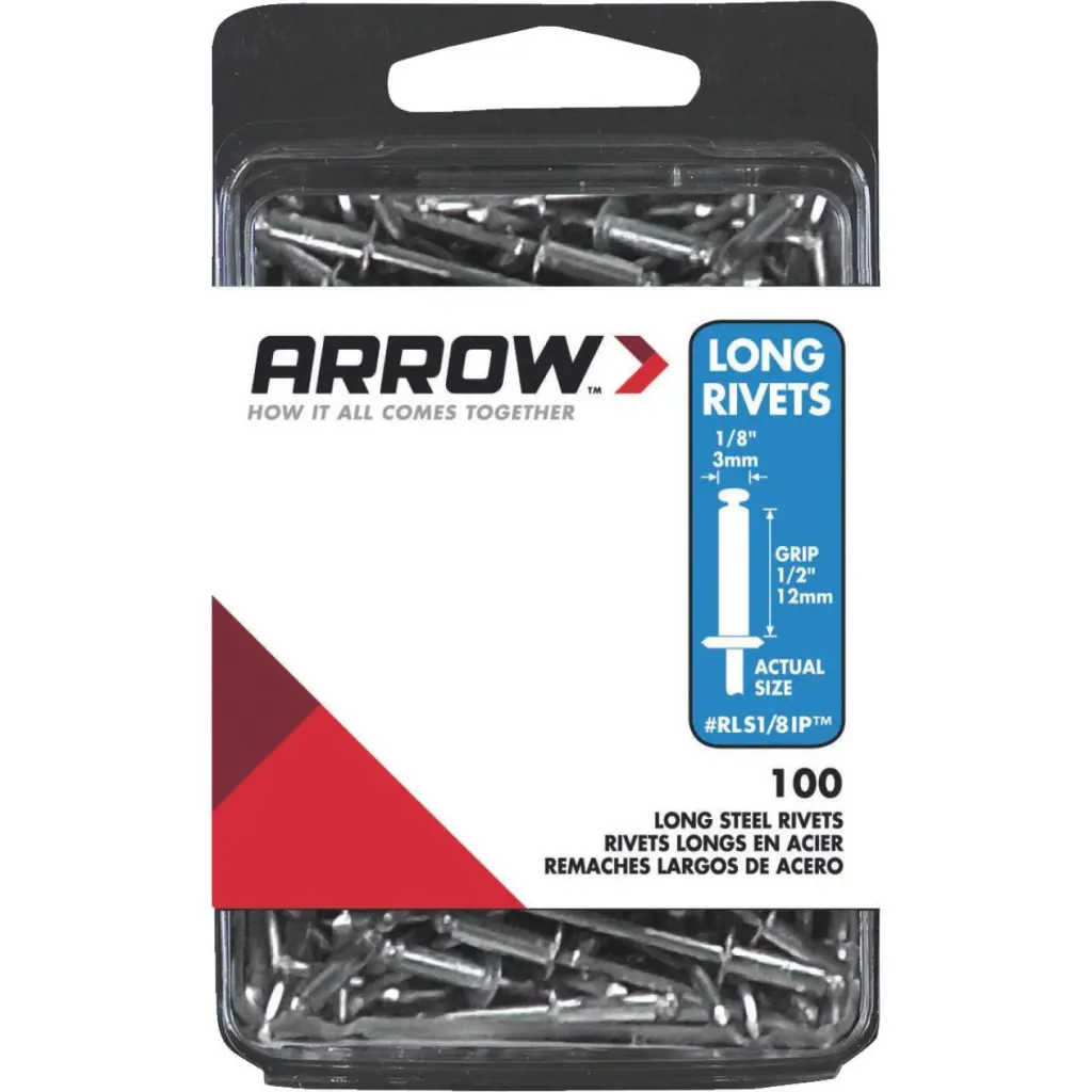 Arrow 1/8 . x 1/2 . Steel IP Rivet (100 Count)