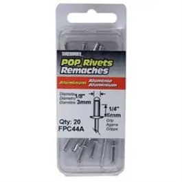20-Pack 1/8-Inch Diameter Medium Aluminum Rivets Surebonder