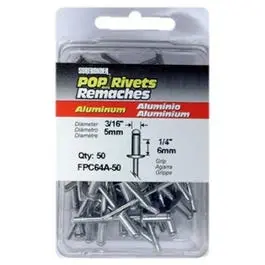 50-Pack Medium Aluminum Rivets DIY and Repairs Surebonder