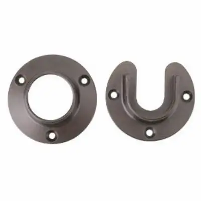 Knape & Vogt Pro HD 6-1/2 . L x 1-3/8 . Dia. Oil-Rubbed Bronze Steel Rod Socket Pack 6