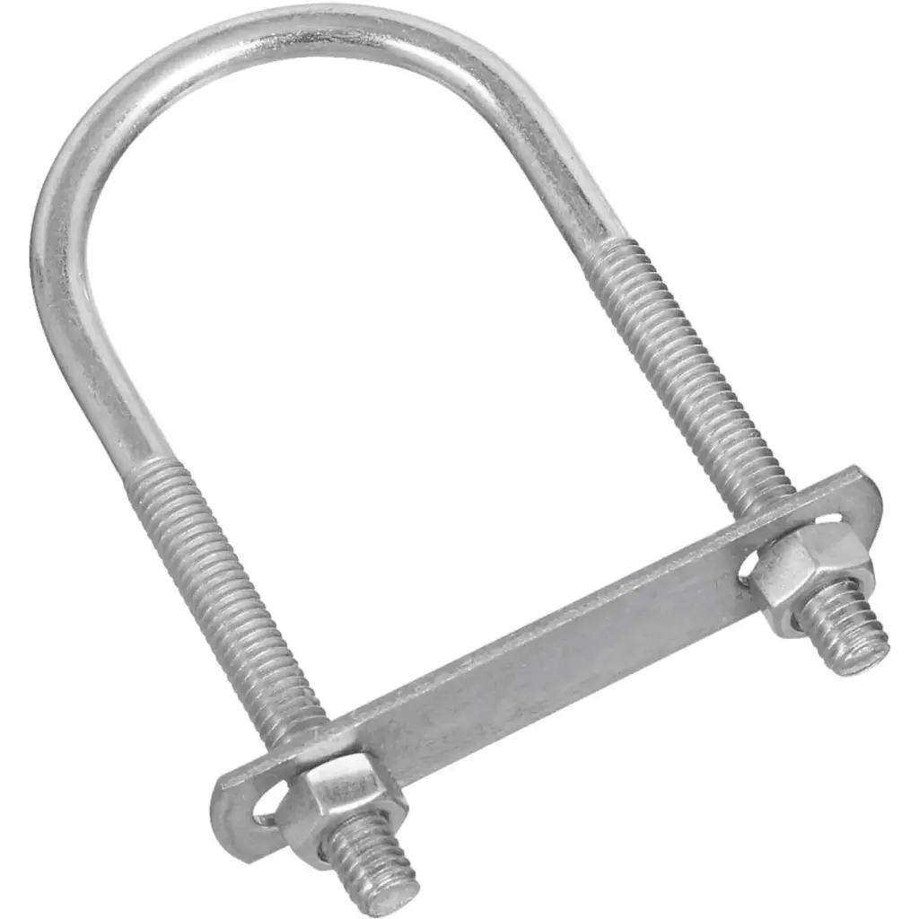 National 5/16 x 2 x 4-1/2 Inch Zinc Round U Bolt Robust Clamping