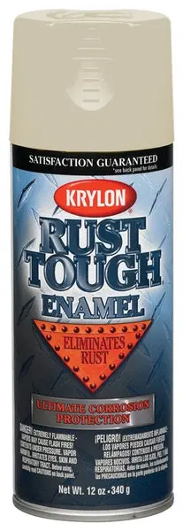 Rust Tough RTA9207 Rust Preventative Spray Enamel 12 Oz Almond Protective Coating Krylon
