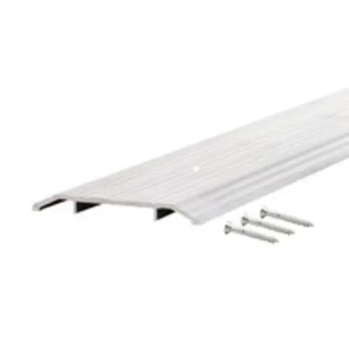 MD Building Products 68338 Aluminum Fluted Saddle Threshold 72 Inch Mill Finish M-D Building Products