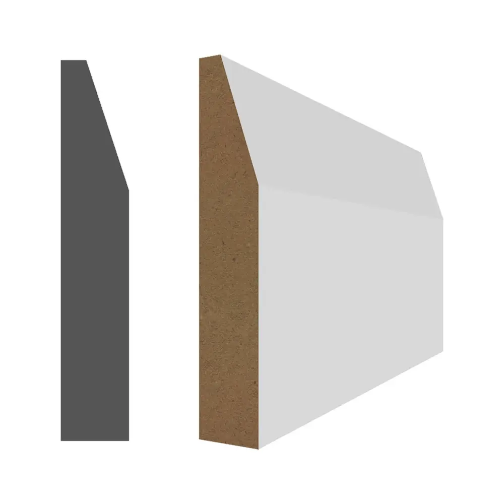 1/2'' x 2-5/8'' x 7'-1'' Pearl Primed MDF Casing