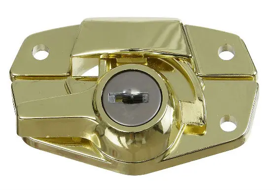 National Hardware N183-723 Keyed Window Sash Lock Bright Brass Security Lock
