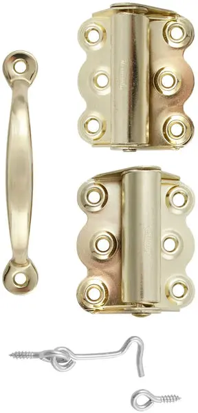 National Hardware N190-769 V92 Screen Door Set Brass