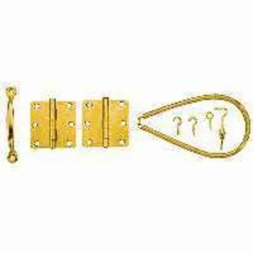 Stanley 748410 Screen Door Hinge Set Satin Brass Finish