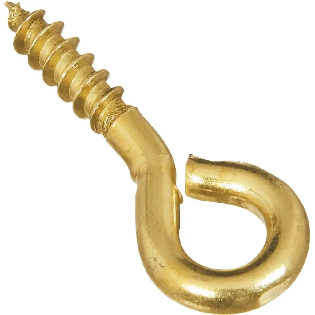 National #212 Brass Small Screw Eye 7-Count Jewelry and Decor