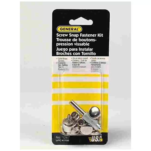 General 1267 Screw-Snap Fastening Kit Quick Assembly Solutions