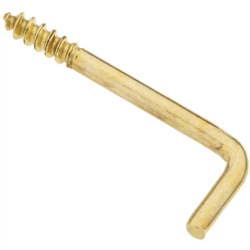 National #114 Square Bend Screw Hook Shoulder Hook 5 Pack