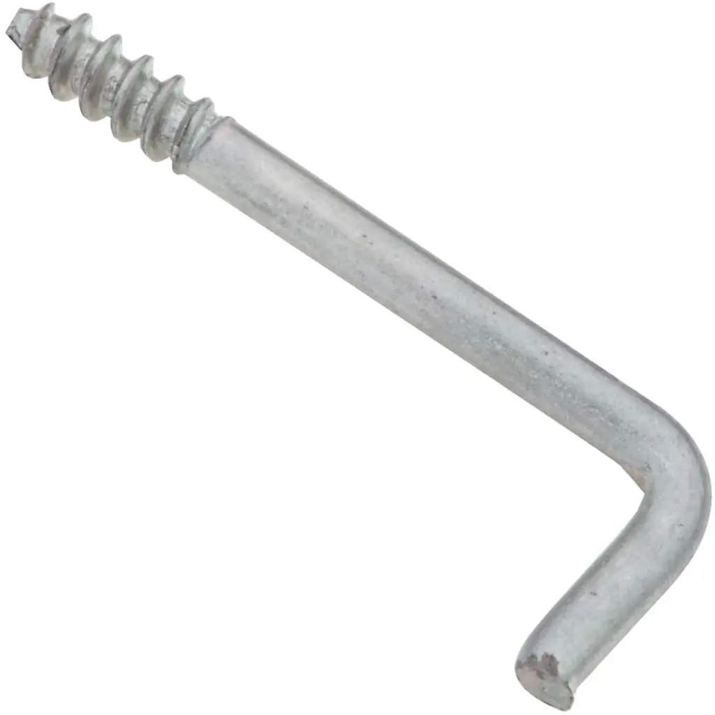 National 2030 Series #114 Square Bend Screw Hook Shoulder Hook 12 Pack