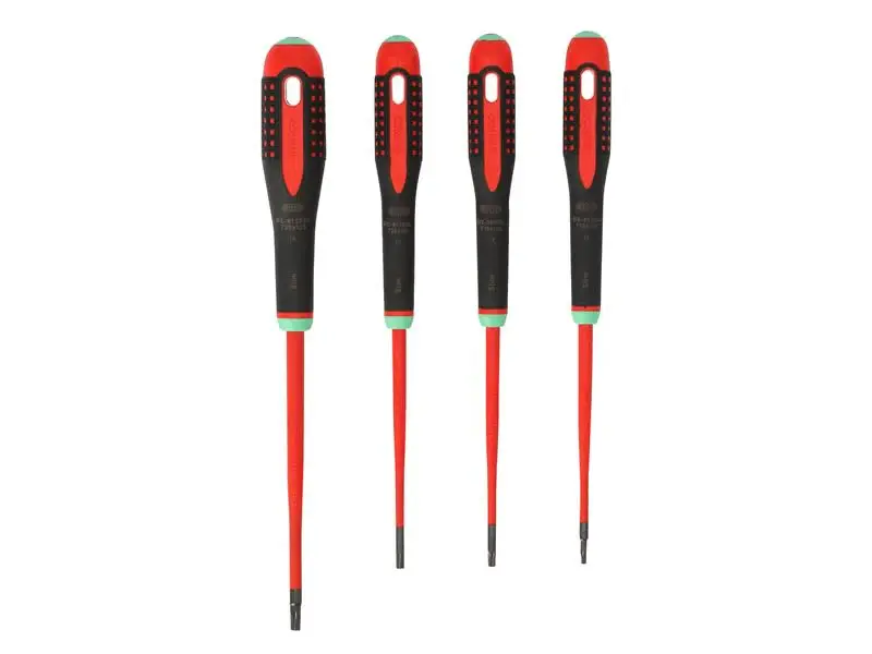 Bahco BE-9880SL ERGO™ Slim VDE Lined Screwdriver Set, 4 Piece