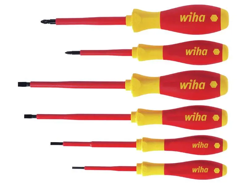 Wiha SoftFinish electric SL/PZ Screwdriver Adjust, 6 Piece