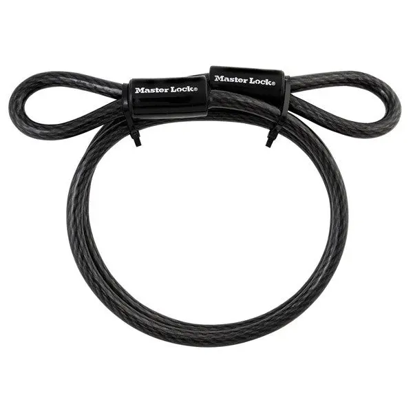 Master Lock 85DPF Double Looped Cable 4 Feet x 3/8 Inch Diameter