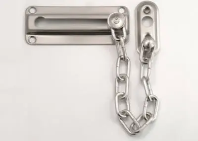 First Watch Security 1870-SN Chain Door Guard Satin Nickel Security Lock