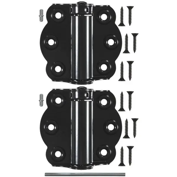 Wright Products V650BL 2-3/4 Inch Black Adjustable Self-Closing Door Hinges 2-Pack