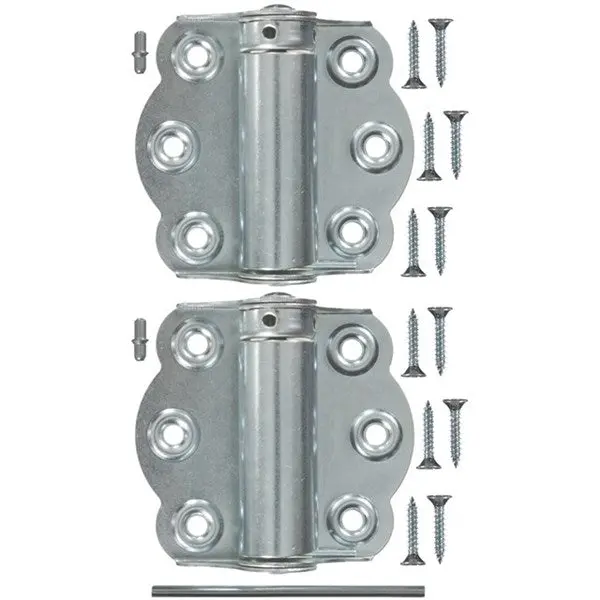 Wright Products V650ZP 2-3/4 Inch Zinc Plated Adjustable Self-Closing Hinge 2-Pack