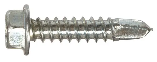 Hillman 47225 Hex Washer Head Self-Drilling Screws 1/4-14 x 1-1/4 Inch 1 Lb Hillman Fasteners