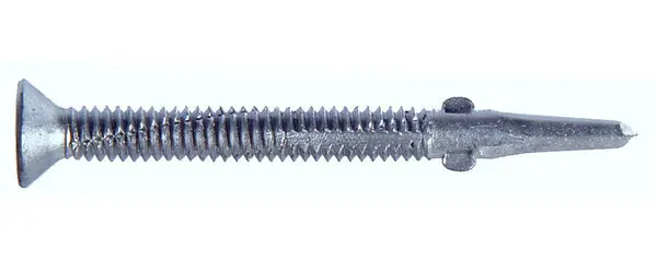 Hillman 47294 Silver Flat Head Self-Drilling Screw Wing 12-24 x 2.5 Inch Lb Hillman Fasteners