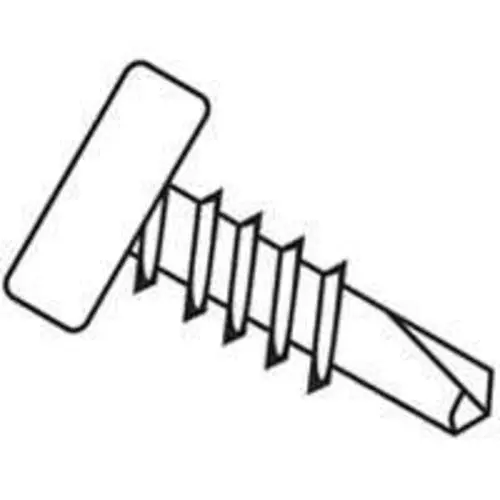 National Nail 330008 7/16" x 7" Zinc Pan Head Self Drill Screw Metal Fastening