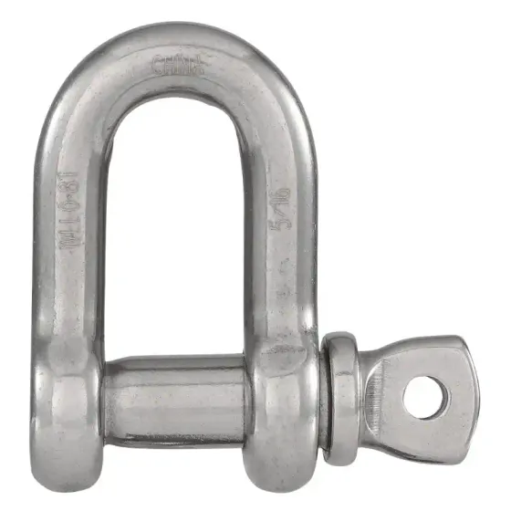National Hardware N100-355 Stainless Steel D-Shackle Versatile Applications