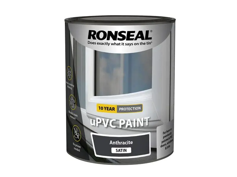 Ronseal uPVC Paint Anthracite Satin 750ml
