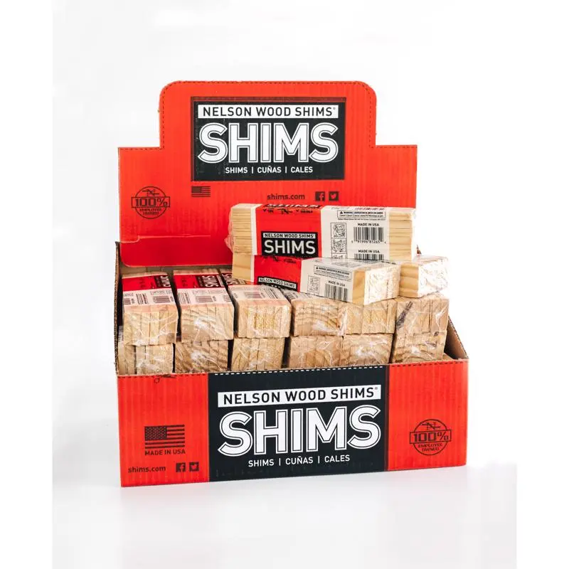 Nelson Wood Shims 1.4 Inch Width Wood Shim 12 Pack Pack 36